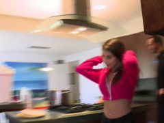 Enthousiasteling, Pijpbeurt, Bruinharig, Europees, Hardcore, Hd, Gezichtspunt, Tiener