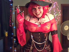 Leie, Paar, Handschuhe, Leder, Lingerie, Abendanzug, Spielzeuge, Vibrator