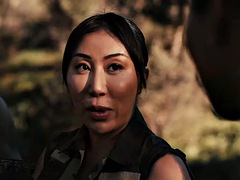 Nana, Gros seins, Sucer une bite, Doigter, Poilue, Plan cul à trois