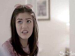 Stepdad Fucks Petite Teen Kendra Spade For Wetting Herself - Rough Punishment