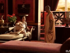 Grosser arsch, Grosser schwanz, Grosse titten, Blasen, Braunhaarige, Spermaladung, Hundestellung, Milf