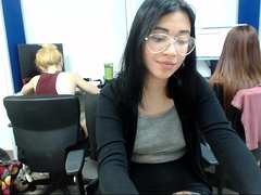 Amateur, Doigter, Masturbation, Public, Adolescente, Webcam