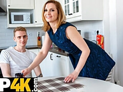 Blond, Pijpbeurt, Hd, Keuken, Rijpe lesbienne, Moeder die ik wil neuken, Kousen, Lerarin