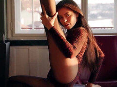 18 jahre, Tussi, Blondine, Braunhaarige, Frau, Strumpfhose, Russisch, Solo