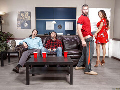 Américain, Nana, Gros cul, Gros seins, Sucer une bite, Époux mari, Pute, Épouse