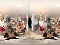 Demi hawks & Alexis Malone get naughty in virtual Thanksgiving dinner with bigdick action