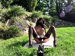 Deutsch, Absätze, Maschinenfick, Nylon, Orgasmus, Muschi, Solo, Weibliche ejakulation