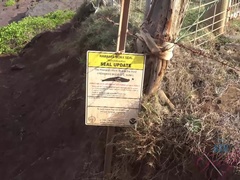 Blasen, Braunhaarige, Fingern, Freundin, Handjob, Küssen, Im freien, Öffentlich