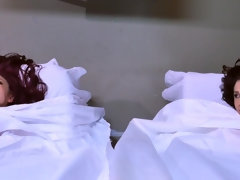 Grote mammen, Bruinharig, Kwartet, Masseren, Roodharige vrouw, Verassing