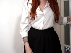 Hot curvy babe Sofia Rex gets huge office facial