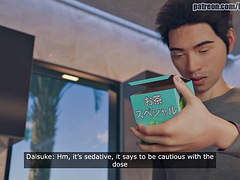 Dreidimensional, Grosser schwanz, Grosse titten, Blondine, Blasen, Viele männer bespritzen eine frau, Besamung, Titten