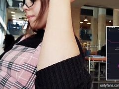 Enthousiasteling, Stel, Vriendin, Hd, Masturbatie, Openbaar, Speelgoed, Vibrator