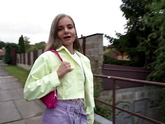 18 jaar, Lieveling, Bruinharig, Sperma shot, Lul, Europees, Buiten, Openbaar