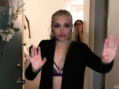 Zwart, Bruinharig, Vingeren, Zoenen, Lesbisch, Tepels, Kut duiken, Strippen