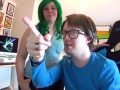 Blondine, Blasen, Spermaladung, Aufs gesicht abspritzen, Brille, Pov