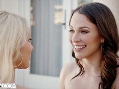 Красотки, Минет, Брюнетки, Парочка, Член, Венгерки, Студентка, Втроем