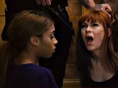 Grote lul, Pijpbeurt, Gebondenheid, Bruinharig, Sperma shot, Hardcore, Indisch, Tiener