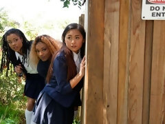 Kont, Zwart, Pijpbeurt, Bruinharig, Hondjeshouding, Zwart, Interraciaal, Tiener