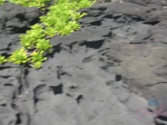 Enthousiasteling, Strand, Vingeren, Flashing, Masturbatie, Orgasme, Openbaar, Roken