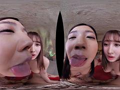 Jav slaves A: Blowjob, Cowgirl Handjob VR Porn
