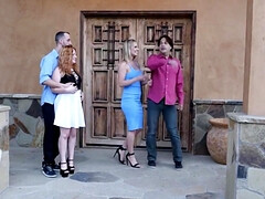 Two pretty women are going to get fucked by two dudes