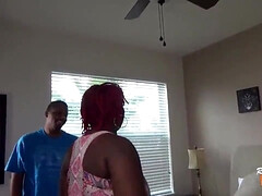 In den arsch, Wohlbeleibte schöne frauen, Grosser schwanz, Grosse titten, Blasen, Schwanz, Schwarz, Rotschopf