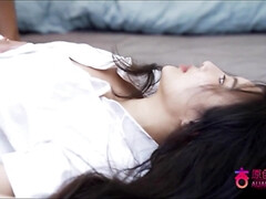 Enthousiasteling, Aziatisch, Kont, Grote kont, Pijpbeurt, Bruinharig, Japaans, Natuurlijke tieten