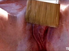 Kont, Grote kont, Erotisch, Fetisj, Masturbatie, Alleen, Tiener, Tieten likken