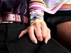 Busty beautiful pornstar Friday fucks two hard cocks at once