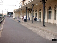 HUNT4K. With lust in eyes wife gives muff to man