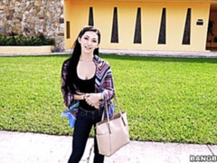 Good teen with nice big boobs Crystal Rae fucked in the old van