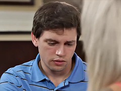 milf loving stepson makes a his move and gets the prize