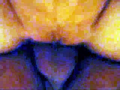 Masturbating redhead gets the dick