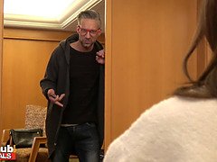 Hundestellung, Freundin, Hd, Lecken, Orgasmus, Zierlich, Rau, Rasiert