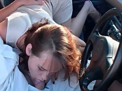 Cul, Sucer une bite, Voiture, En levrette, Doigter, Branlette thaïlandaise, Rousse roux, Adolescente
