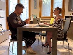 Leie, Blondine, Blasen, Paar, Kehlenfick, Italienisch, Muschi, Rasiert