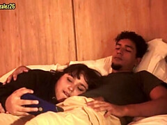 Blowing my load on my stepsister while watching Netflix