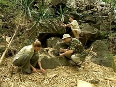 Anal, Rubia, Corridas, Polla, Sexo duro, Hd, Al aire libre, Trio