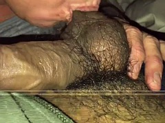 Enthousiasteling, Grote mammen, Pijpbeurt, Vriendin, Gezichtspunt, Zuigen