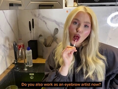 Visiting a neighbor led to an ASMR confession of love, culminating in torrid, gonzo porn!