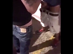 Hot Brazilian Blonde MILF Fucks Strangers in Pub Parking Lot While Cuckold Husband Watches - Amateur Threesome Anal