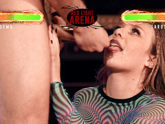 Américain, Noire, Sucer une bite, Brunette brune, Queue, En levrette, Faciale, Lunettes