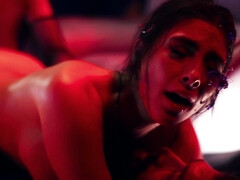 Lamer culo, Tetas grandes, Mamada, Morena, Polla, Atragantadas, Lamidas, Trio