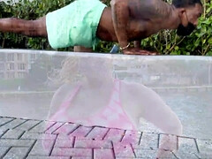 Amateur, Belle grosse femme bgf, Grosse bite, Gros seins, Blonde, Tir de sperme, Interracial, Nénés