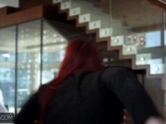 Blond, Diep in de keel, Gezichtzitten, Sperma in gezicht, Likken, Ondergoed, Roodharige vrouw, Rijden