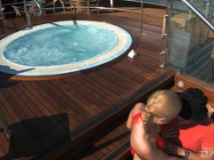 Анальный секс, Блондинки, Семяизвержение, Двойное проникновение, Сперма на лице, Вчетвером, На природе