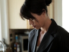 Asian babe has hardcore threesome with two white thick cocks