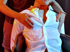 Asiatique, Grosse bite, Éjaculation interne, Tir de sperme, Homosexuelle, Branlette thaïlandaise