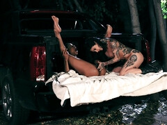 Kont, Zwart, Bruinharig, Zoenen, Likken, Buiten, Kut duiken, Tieten likken