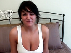 Watch this large-breasted BUTT LICKING amateur sex with HUGE DDD breasts